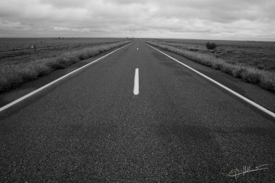Straight road